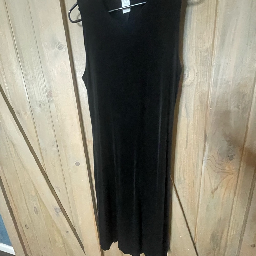 Coldwater Creek Elegant Black Sleeveless Dress Slinky